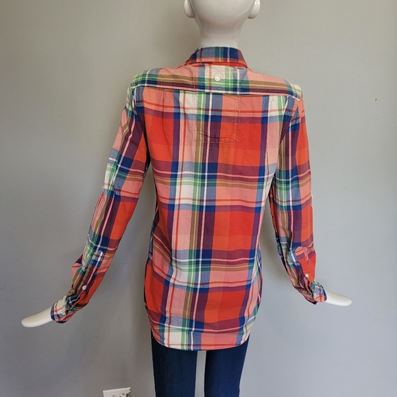 Superdry Colorful Plaid Shirt, VGUC, Size S - Picture 3 of 9